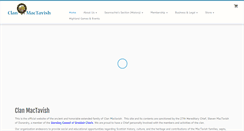 Desktop Screenshot of clanmactavish.org
